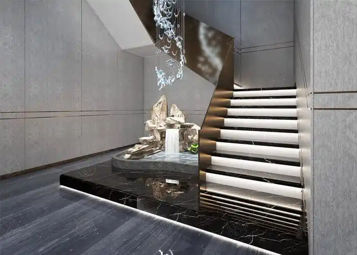 现代简约装修楼梯效果图