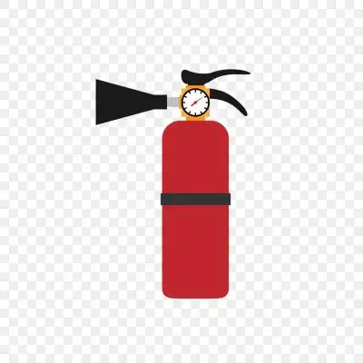 卡通灭火器设计矢量素材