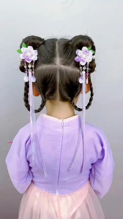 六一儿童节汉服发型来喽