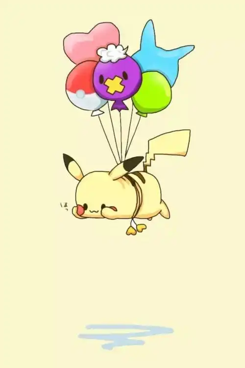 可爱 简单 萌物 卡通皮卡丘#手机壁纸