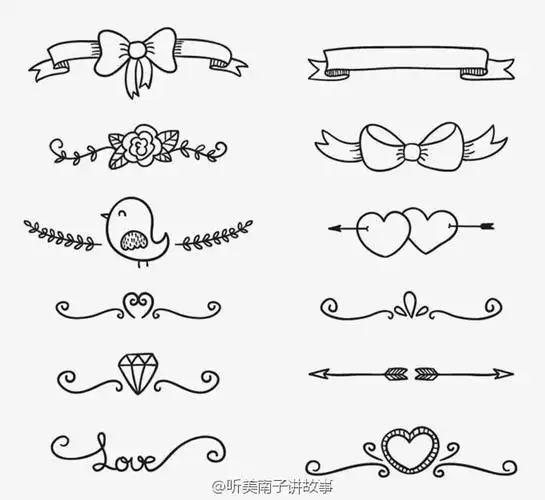 首页 宣传画 手抄报花边黑白线条简单又漂亮 标签: 手抄报花边黑白