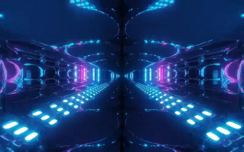 a247蓝色科技感灯光光管线条光线炫酷动感爵士舞街舞灯光秀服装走秀抖