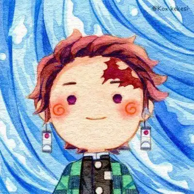 《鬼灭之刃》手绘全员q版可爱超清动漫头像集合 作者:koxkekesi