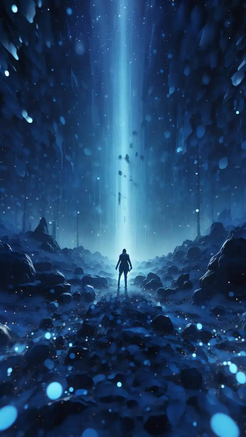 这组浅蓝色星空背景壁纸,带你领略不一样的宇宙之美.