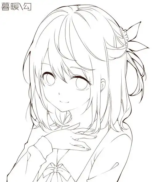 手绘 插画 线稿 手稿 黑白素材