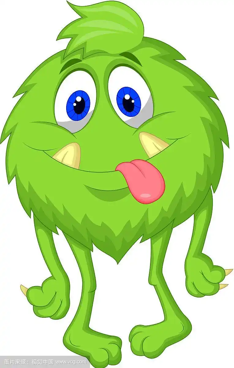 毛绿怪物卡通