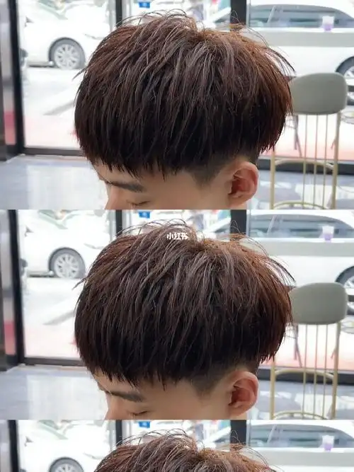 男士自然立体碎盖烫