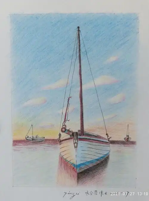 6学习彩铅快一年了,现将学习成绩展示出来,以鼓励自己继续努力,坚持