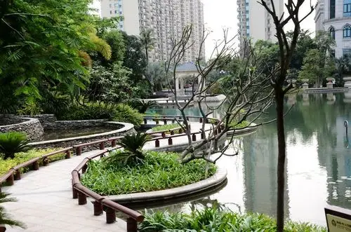 小区水系景观实景