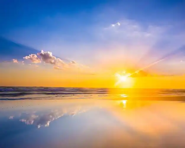 日出,大海,沙滩,云,天空 壁纸 | 1280x1024 壁纸下载 | hk.best-wallp