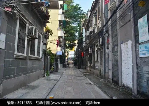 西关古建筑街道小巷子
