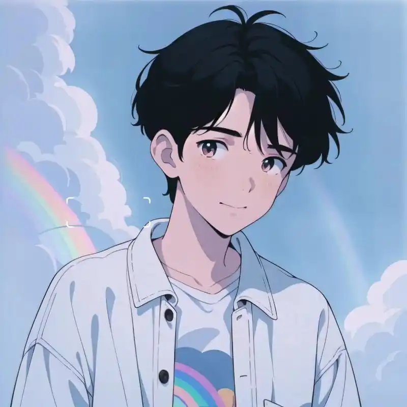 旧漫男生头像|白色阳光男孩 白色系干净,简约男生头像.