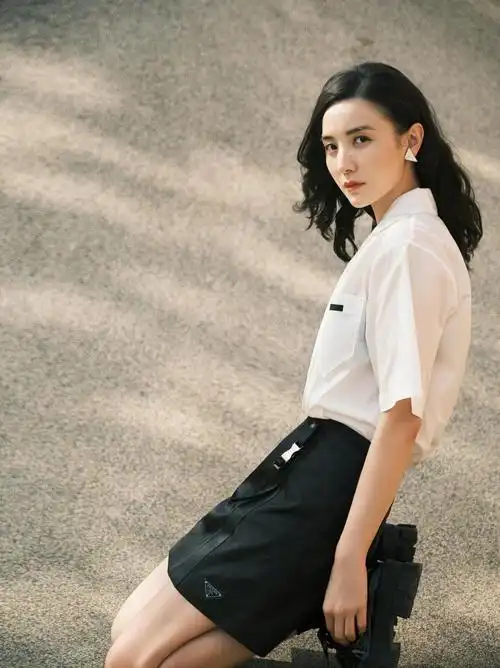 原创41岁的宋佳太会穿了!白色衬衫搭配半身裙,学院风十足