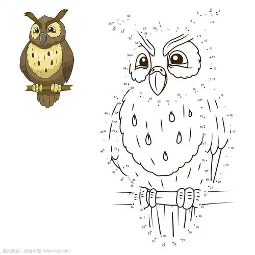 连点画动物的教育游戏