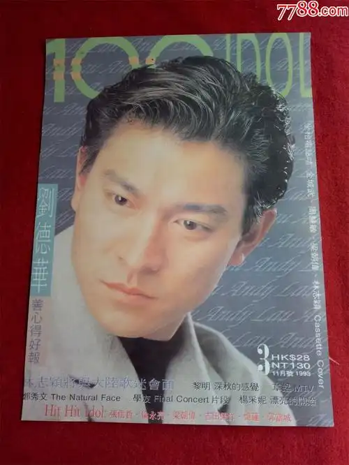 九十年代明星专辑海报《刘德华大头像》51*37cm