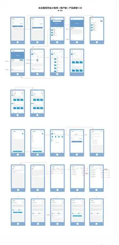 冰企鹅同学会微信小程序产品原型图(1/4)