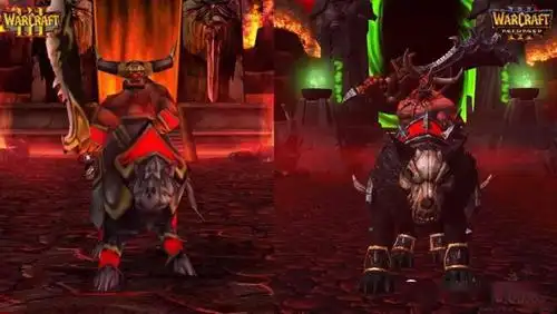 魔兽争霸3新旧角色对比兽族