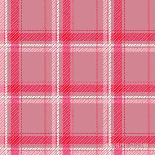 无缝的粉红色格子纹织物