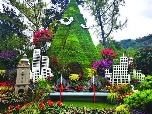 在中国(重庆)第三届长江上游城市花卉艺术博览会上,万州惊艳亮相,万州