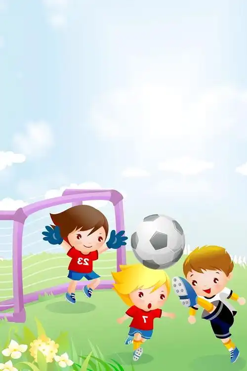 卡通足球运动创意