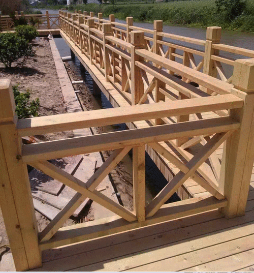 同创防护栏围栏实木栅栏户外花园庭院实木栏杆护栏网格木栅格篱笆防腐