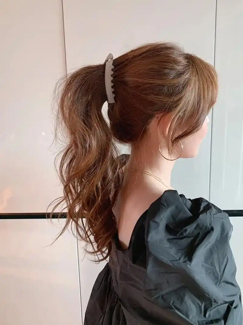 紧致防滑方便发量少的妹子扎高马尾, - 抖音