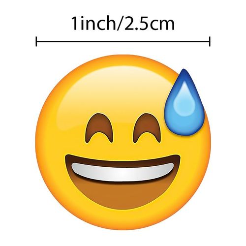 500张/卷可爱流汗黄豆贴纸emoji表情包脸贴无语笑脸贴纸手账装饰