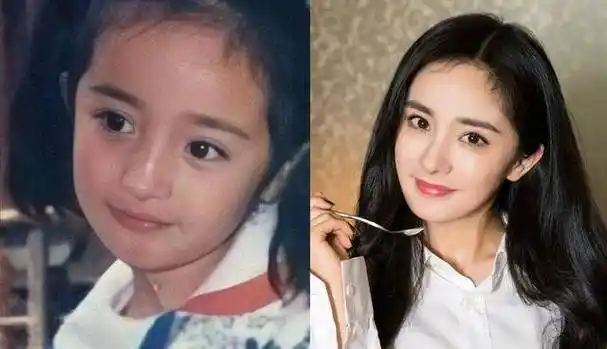 原创杨幂到底整没整看到她小时候旧照大妈发型也难掩灵气