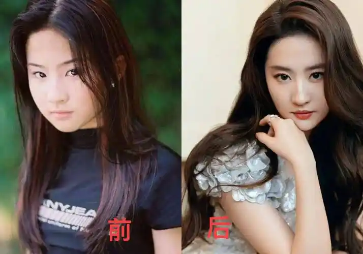十位当红女明星出道前后对比 秦岚 迪丽热巴 刘诗诗 王心凌 刘亦菲等