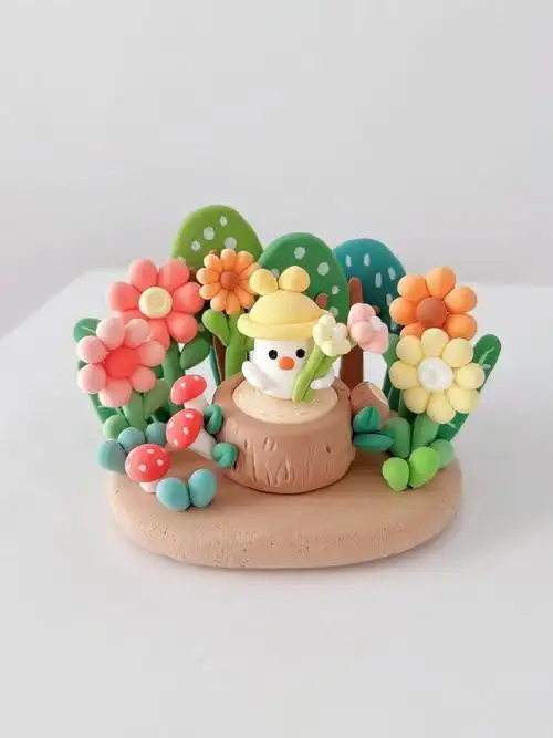 幼儿园粘土手工摆件大合集!收藏起来陪孩子做吧#超轻粘土