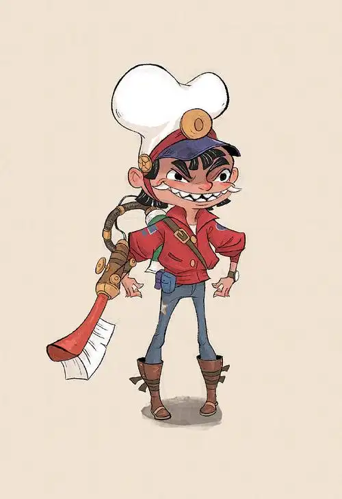 动画角色设计稿(4p)_也斋-站酷zcool