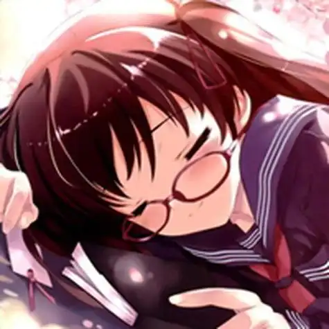 二次元眼镜妹卡通眼镜娘动漫戴眼镜的女生眼镜女生头像小图片