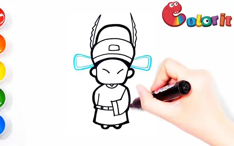 简笔画q萌版小生简笔画中的戏曲人物