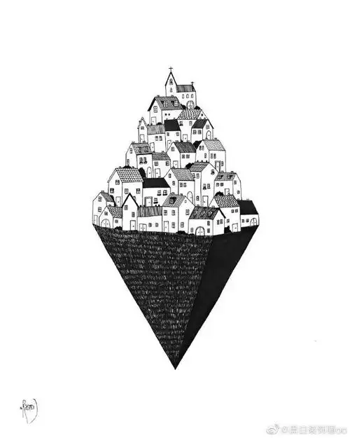 创意美术##线描##儿童线描画##创意线描##黑白装饰画