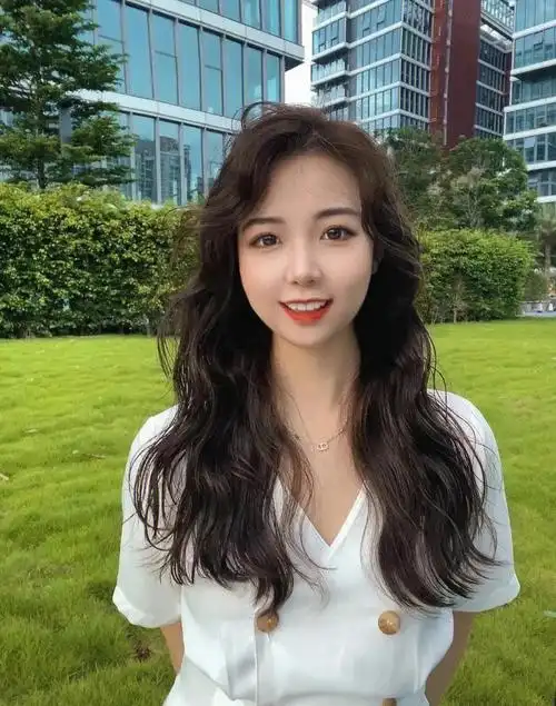 没想到长发女生烫法式卷这么好看中长发烫发法式烫发蛋卷头免打理烫发