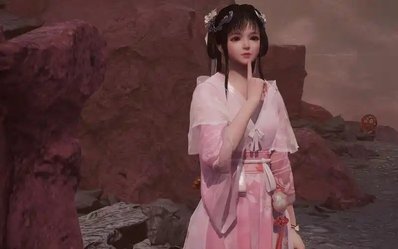 【仙剑奇侠传七/7】白茉晴-樱花粉裙mod……修了两个月的电脑终于能传