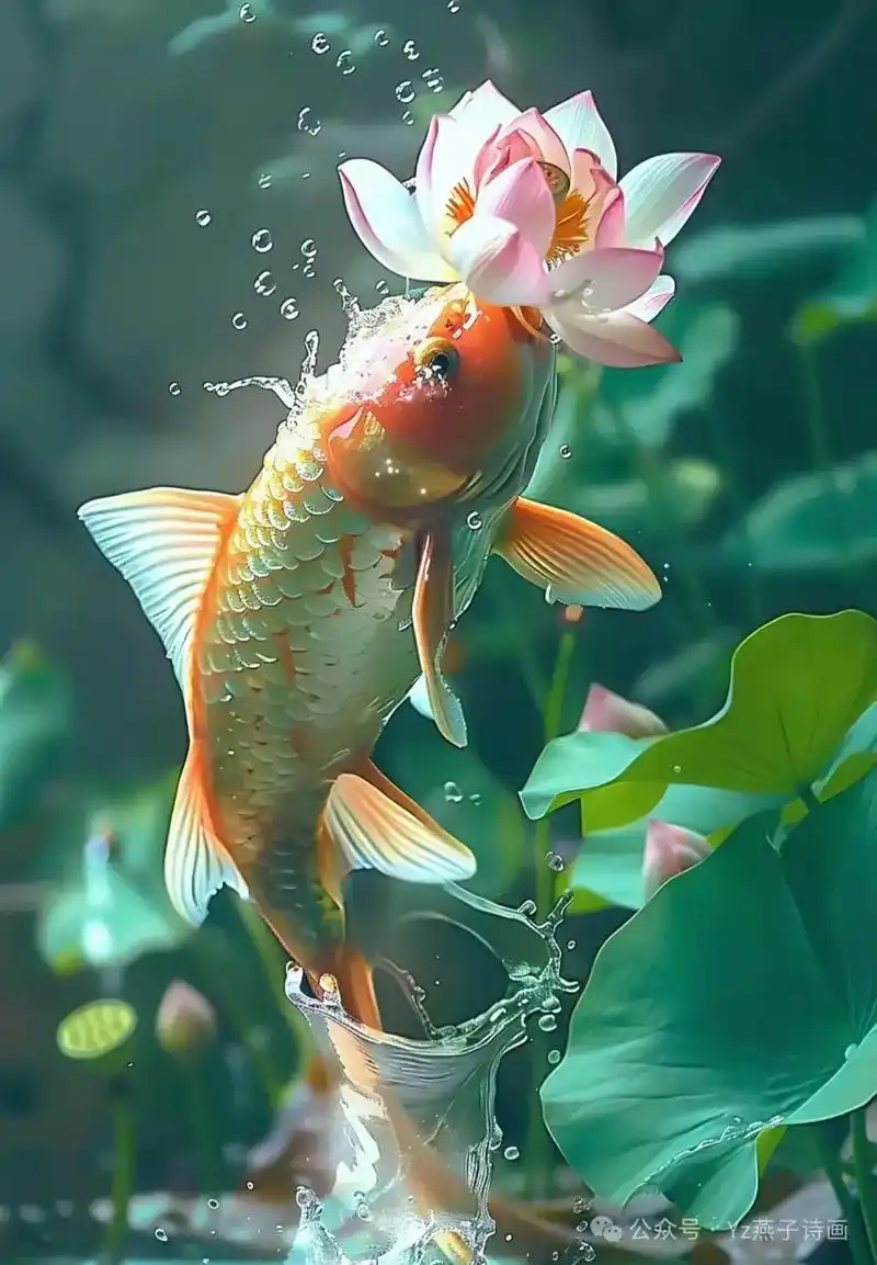 水为财,鱼为灵,锦鲤为祥瑞之兆