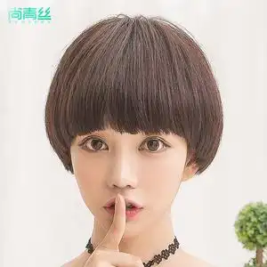 真发假发女短发bobo头齐耳自然逼真韩国帅气波波真人发丝蘑菇