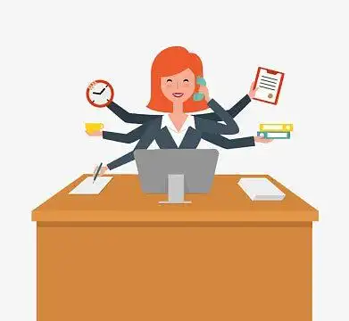 忙碌卡通素材_忙碌卡通图片元素-觅元素