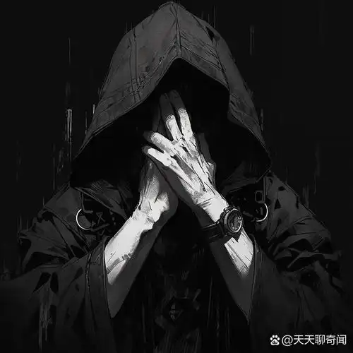 高冷黑白男生头像