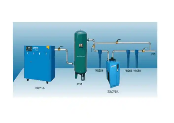 空压机安装图及管径尺寸