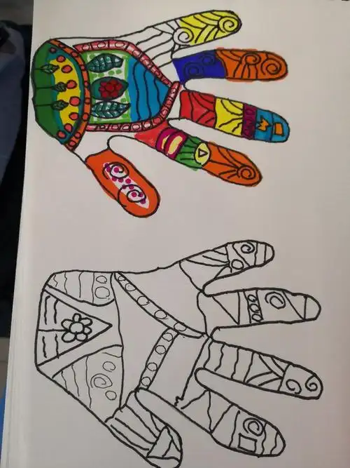 课程超市儿童画线描手