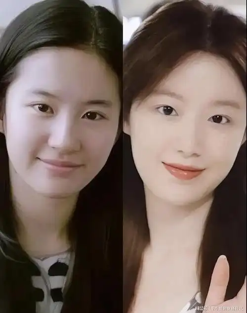 撞脸刘亦菲刘亦菲和叶舒华一个模子刻出来的吧