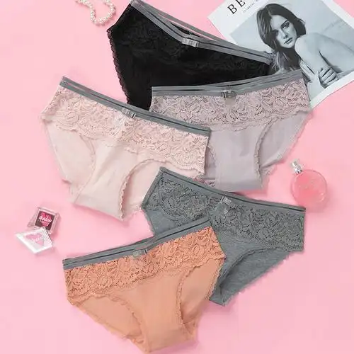 盛世尼曼情侣内裤棉套装性感女士三角裤蕾惑棉质平角裤男士潮色内裤