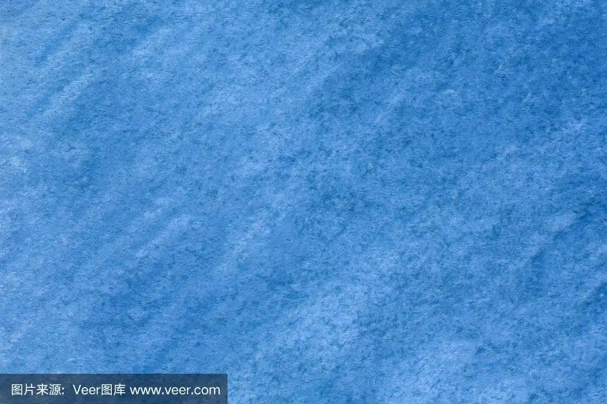 手工纸蓝色水彩表面.
