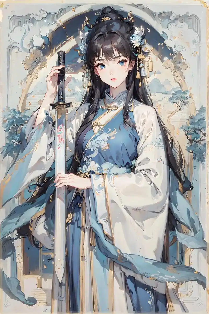 神女—剑仙(四)#ai绘画 #古风 #stablediffu - 抖音