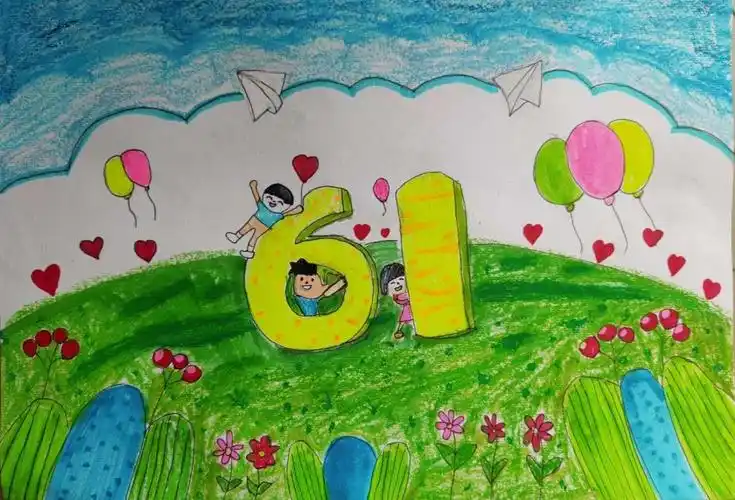 渔民小学举行"七彩童年"庆六一绘画比赛