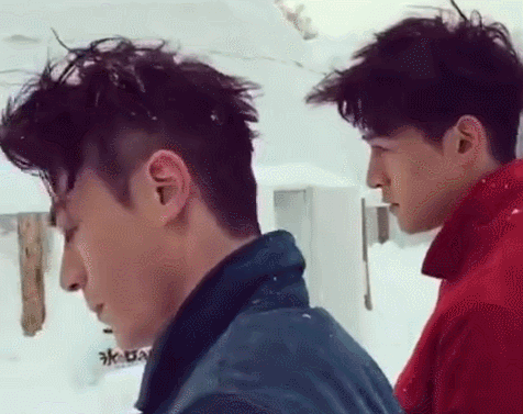 霍建华gif胡歌gif雪地gif帅呆了gif