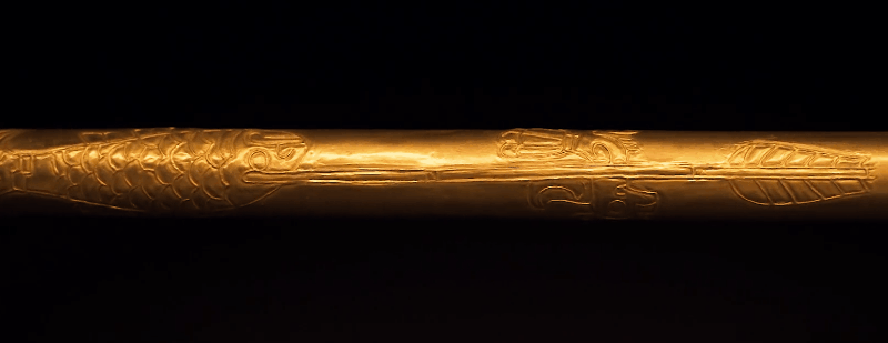 复制三星堆绝美金杖,up主说古蜀人的技术让他恐惧和绝望