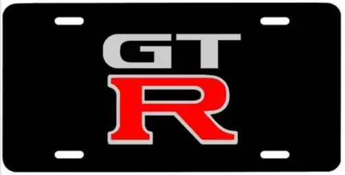 vanity license plate, tag emblem gt r skyline nissan r 35 jdm